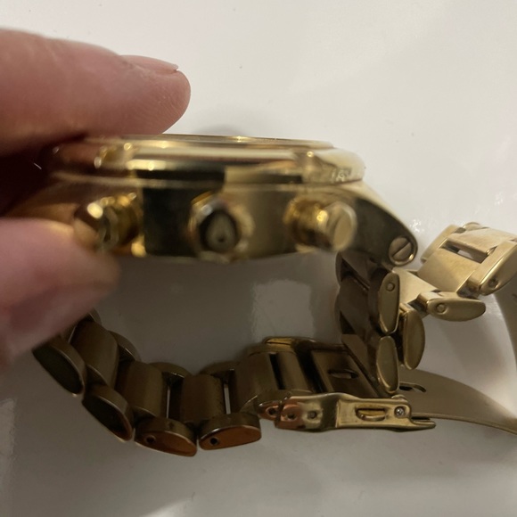 Gold Plated Nixon Watch with Diamond - Picture 5 of 5